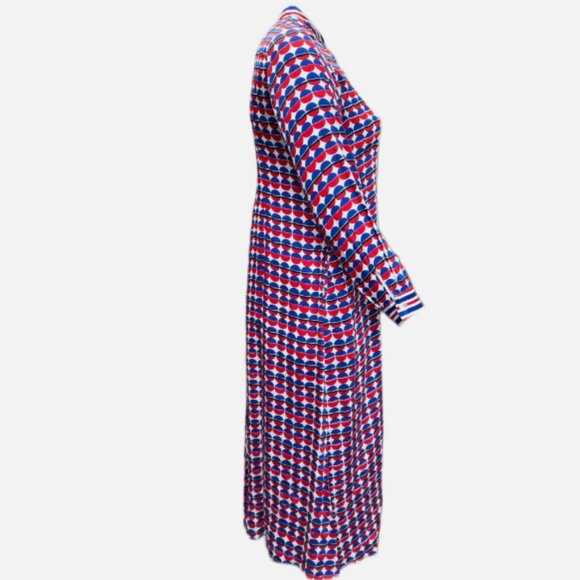 119 Marina Rinaldi Women's Red Dativo Viscose Shirt Dress Size US 24 - Picture 2 of 5